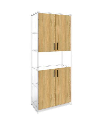 Врата RFG RV3 Monaco, 380 х 18 х 760 mm, ПДЧ 18 mm, 4 броя в комплект, бряст