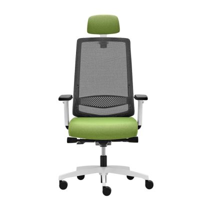 Ергономичен стол Rim Victory VI 1405 White, ST2 механизъм, до 120 kg, зелен