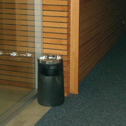 Пепелник Rubbermaid, хром, 31.8 x 49.5 cm