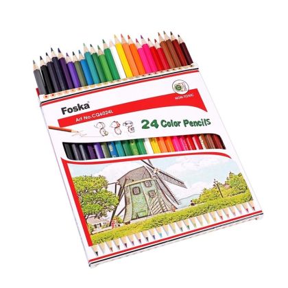 Foska Моливи Hexagonal, 24 цвята