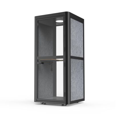 Шумоизолираща акустична кабина Flexi101, 1020 х 1020 х 2260 mm, сива