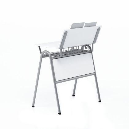 Маса по музика RFG Letme, над VII клас, 700 х 500 х 750 mm, сив плот, сив метал