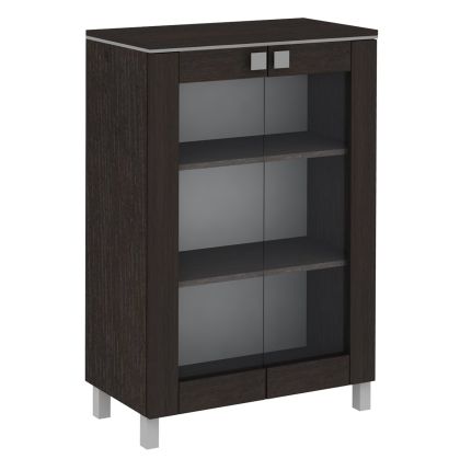 Шкаф Dragi Президент, със стъклени врати, 80 x 40 x 124 cm