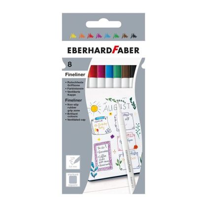 Eberhard Faber Тънкописец, 0.4 mm, 8 цвята