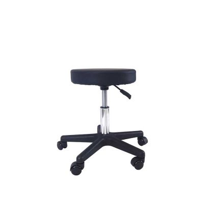 Офис стол-табуретка RFG Stool, до 130 kg, екокожа, черна, 2 броя в комплект