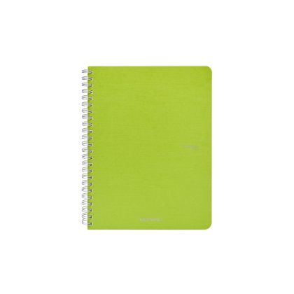 Fabriano Тетрадка Ecoqua, A5, картонена корица, със спирала, 70 листа, лайм