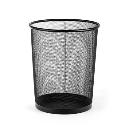 Кош за хартиени отпадъци Office 1, метален, мрежест, 20 L, черен, 29.5 x 35 cm