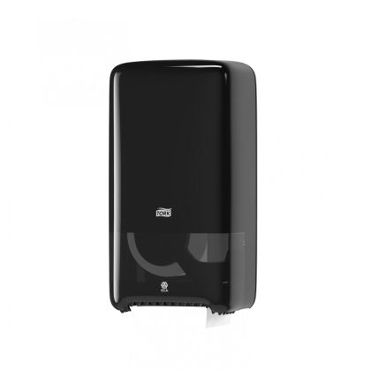 Диспенсър за тоалетна хартия Tork Twin T6, за 2 ролки, черен