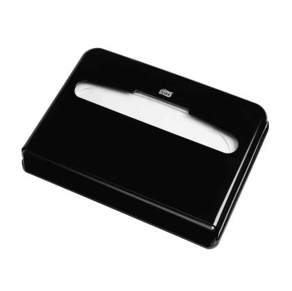 Диспенсър за покривала за тоалетна чиния Tork V1, черен, 42.3 х 5.8 х 31.5 cm