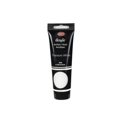 Beifa Акрилна боя, в тубичка, 75 ml, бяла
