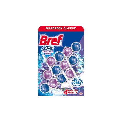 Ароматизатор за тоалетна Bref WC Active Power Trio Pack, лавандула, 50 g, 3 броя