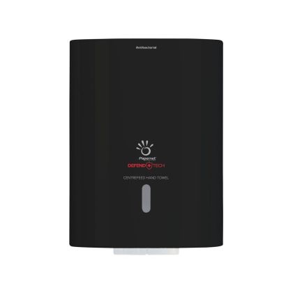 Диспенсър за кухненска ролка Papernet Centrefeed, черен, 20.5 x 21.5 cm, 22.1 х 22.5 х 30.4 cm