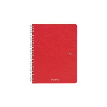 Fabriano Тетрадка Ecoqua, A5, картонена корица, със спирала, 70 листа, малина