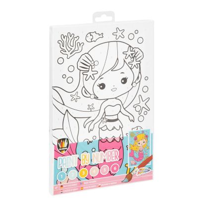 Moxy Комплект рисуване по номера Русалка, 29.7 x 19.5 cm