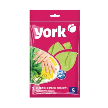Ръкавици Алое Вера York, гумени, S