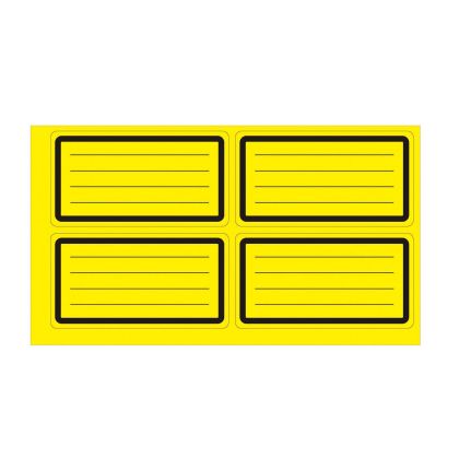 Top Office Самозалепващи се етикети, ученически, жълти, 40 броя