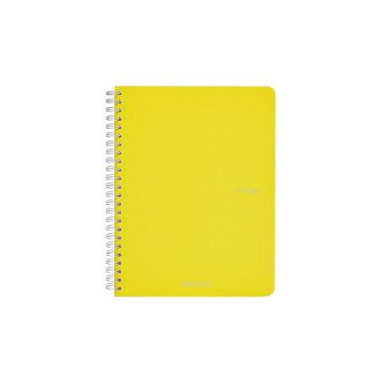 Fabriano Тетрадка Ecoqua, A4, картонена корица, със спирала, 70 листа, жълта