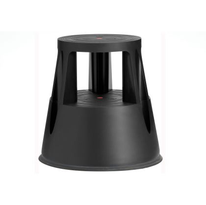 Степ Twin - стълба, на колела, до 150 kg, черна