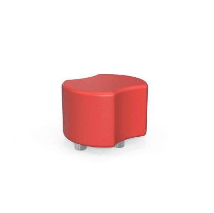 Табуретка RFG Bold, екокожа, 60 х 51 х 43 cm, червена