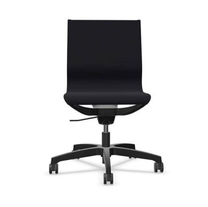 Ергономичен стол Rim Zero ZG 1351 Black, меш, пластмасова основа, черен