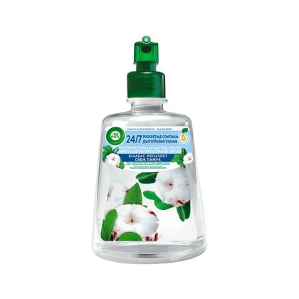Пълнител за ароматизатор Air Wick Active Fresh, свеж памук, 228 ml