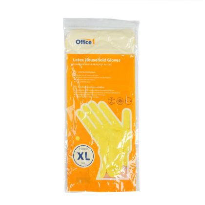 Ръкавици Office 1, домакински, латексови, размер XL