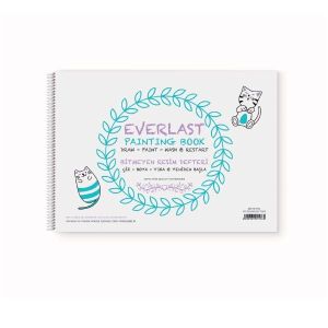 Gipta Скицник Everlast, 25 x 35 cm, бяла хартия, със спирала, 4 листа