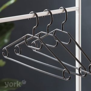 Закачалка за дрехи York, пластмасова, 10 броя, 42 х 22 х 70 cm