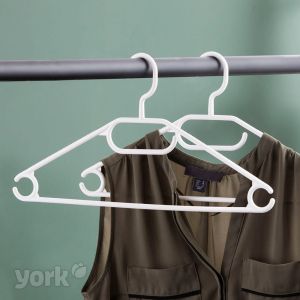 Закачалка за дрехи York, пластмасова, 10 броя, 42 х 22 х 70 cm