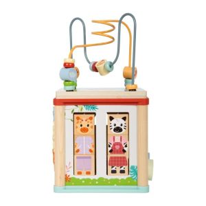 Small Foot Куб Джунгла, дидактичен, дървен, 15 х 15 х 29.5 cm