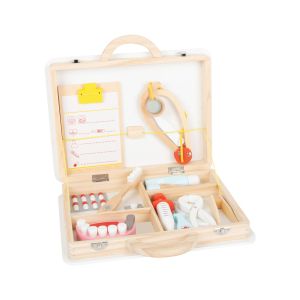Small Foot Чанта за лекар и зъболекар, 2 в 1, 22 части