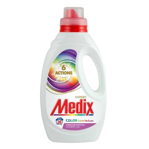 Перилен препарат Medix 6 Actions Color Perfume, течен, за цветно пране, 1.1 L, за 20 пранета