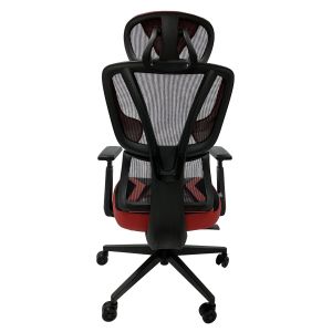 Геймърски стол RFG Strike, дамаска и меш, Multi-function механизъм, метална основа, до 130 kg, черно-червен