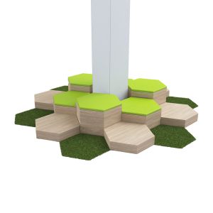 Тапициран пад RFG Hexagon 11, 1000 х 433 х 50 mm