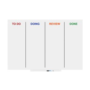 Rocada Бяла дъска-планер Skin Agile, магнитна, 100 х 150 cm