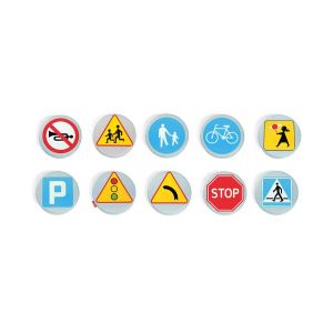 Подложка за сядане Пътни знаци Nowa Szkola, 10 броя