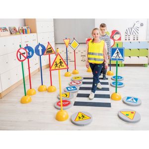 Подложка за сядане Пътни знаци Nowa Szkola, 10 броя