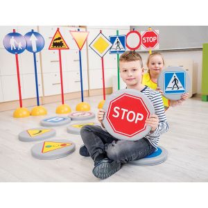 Подложка за сядане Пътни знаци Nowa Szkola, 10 броя