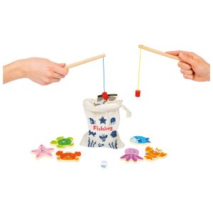 Small Foot Игра риболов за пътуване, в текстилна торбичка