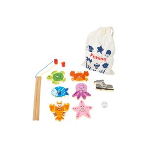 Small Foot Игра риболов за пътуване, в текстилна торбичка