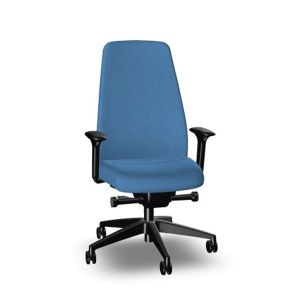 Ергономичен стол Interstuhl Every EV117, текстил, Synchronous механизъм, полиамидна основа, светлосин