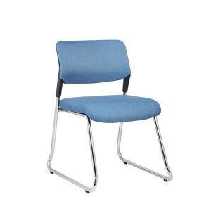 Посетителски стол RFG Evo 4S M, текстил, метална основа, до 120 kg, син, 5 броя в комплект