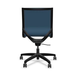 Ергономичен стол Rim Zero ZG 1351 White, пластмасова основа, меш, син