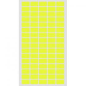 Етикети за цени 12х22 mm 80 бр. жълт неон