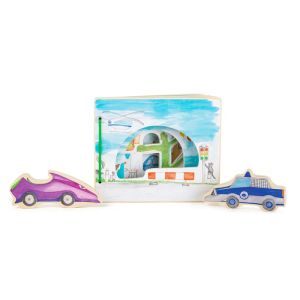 Small Foot Книжка Полиция, интерактивна, дървена