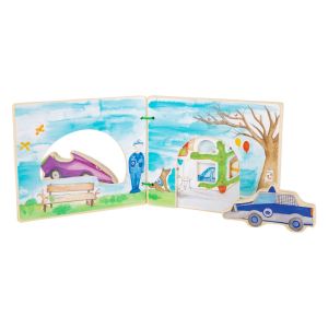 Small Foot Книжка Полиция, интерактивна, дървена