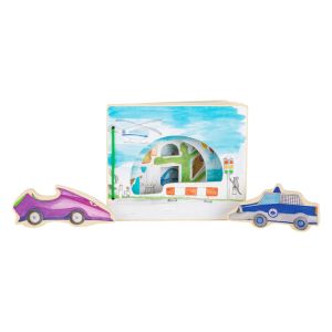 Small Foot Книжка Полиция, интерактивна, дървена