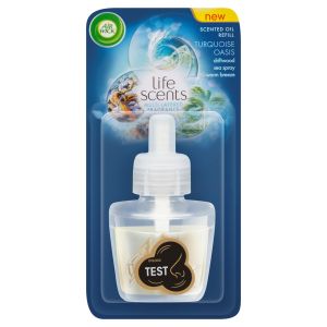 Пълнител за електрически ароматизатор Air Wick, тюркоазен оазис, 19 ml