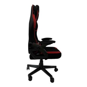 Геймърски стол RFG Blaze, текстил, Butterfly механизъм, полипропиленова основа, до 130 kg, черно-червен