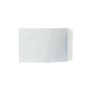 Office 1 Плик, B5, 175 x 250 mm, хартиен, със самозалепваща лента, бял, 50 броя